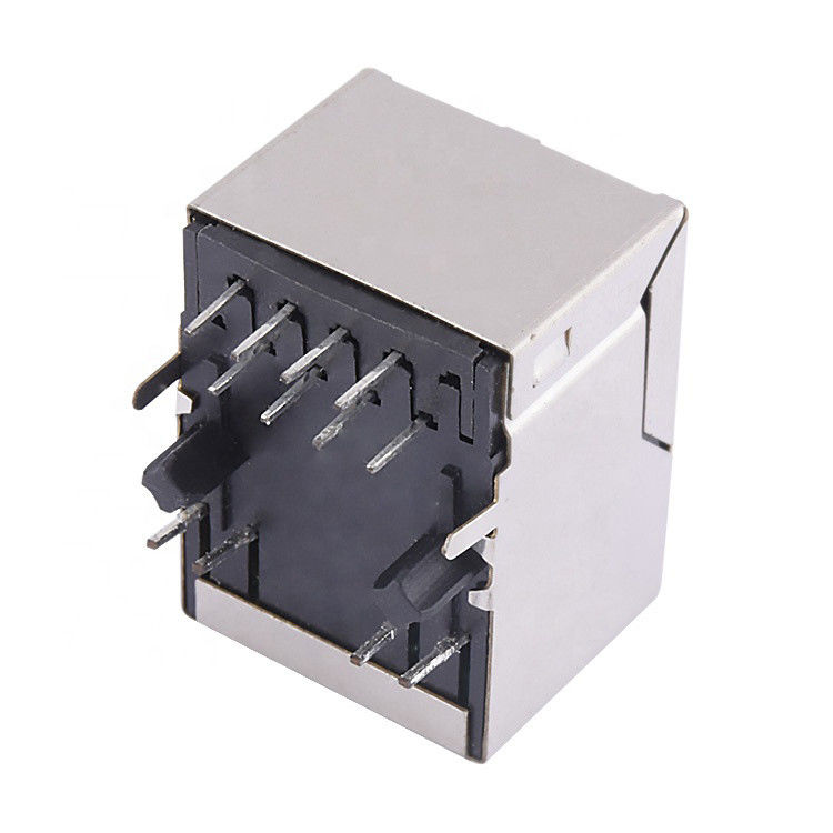 Through hole Mount RJ45 Modular Jack with Insulation Resistance 1000 Megohms Min at 500 Vdc Cross Part Number ARJM11D7 811 NN CW4 Data Connector